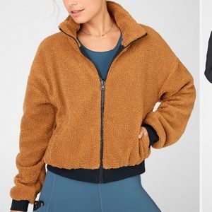 Fabletics Spencer Reversible jacket black/cognac